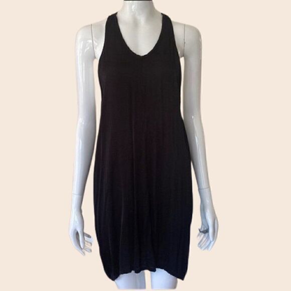 Starkx Black Raceback Mini Dress Size Medium - Picture 1 of 12